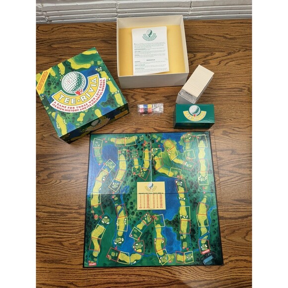1994 DSH Enterprises TEE-RIVIA Golf Trivial Board Game Sealed - Picture 3 of 6